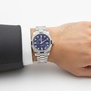 NWT Authentic Duxot Serenata Blue Dial Men's Watch